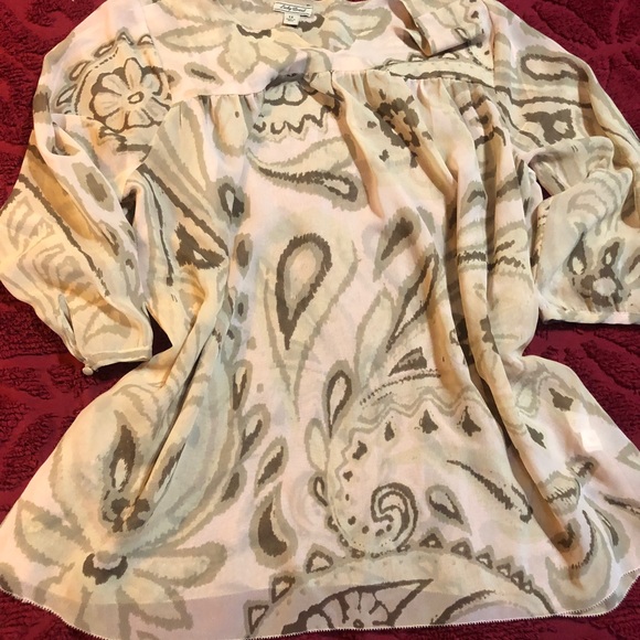 Lucky Brand peasant blouse size 1X - Picture 2 of 3